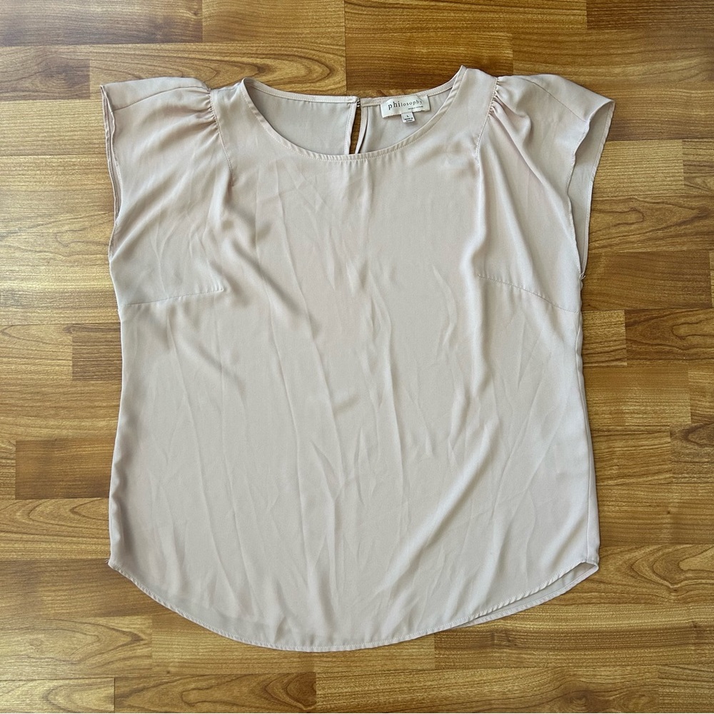 4/$15 Philosophy pink blouse